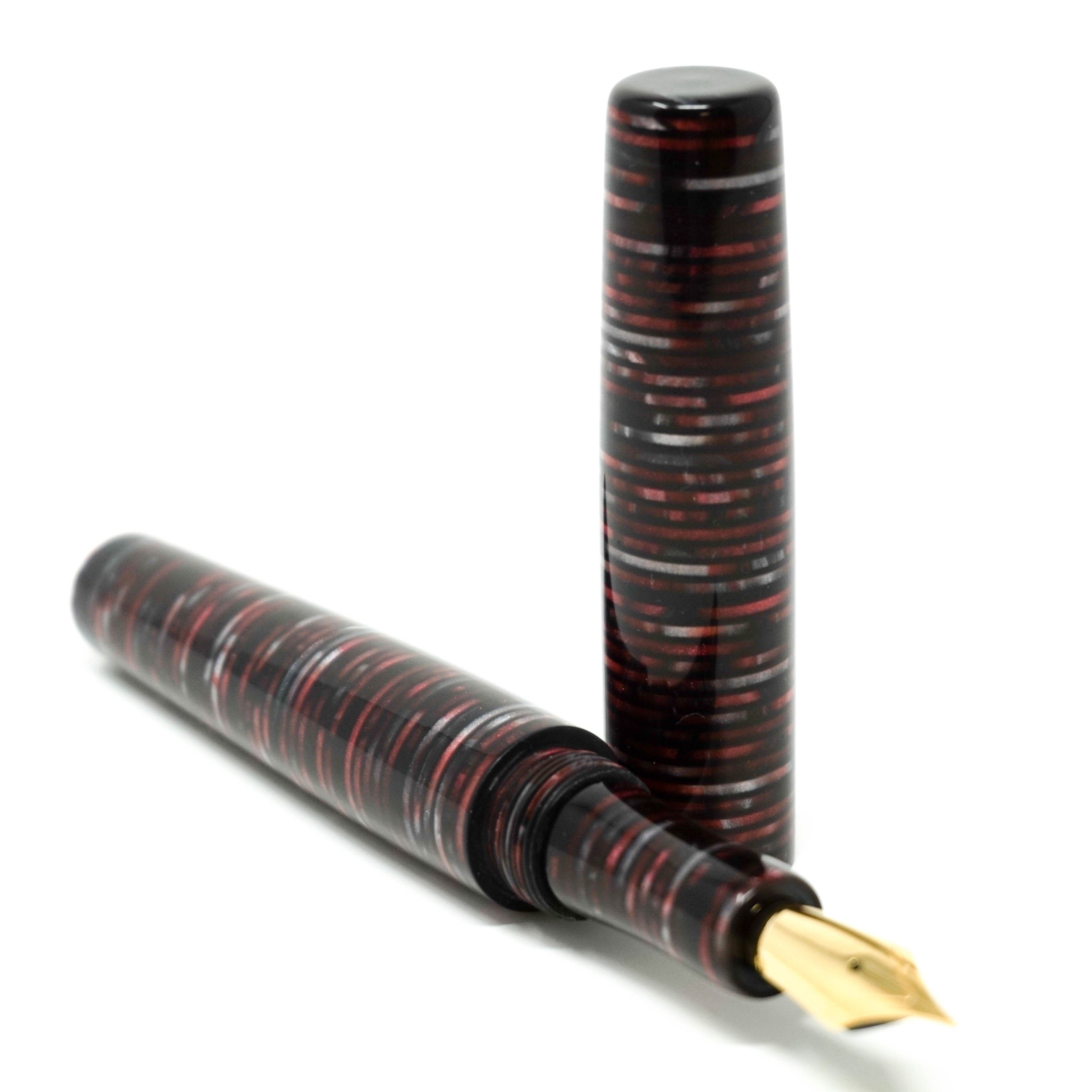 Tribute to 'Parker Vacumatic' Red Loft Bespoke Fountain Pen JoWo/Bock #6