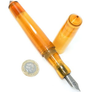 Ultem Spreadbury XL Super Custom #8 Loft Bespoke Fountain Pen - Bock #8 (NO NIB)