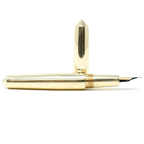 Brass 2 ('Gold') Spreadbury Loft Bespoke Fountain Pen JoWo/Bock #6