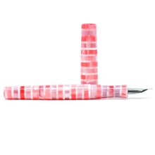 Load image into Gallery viewer, Striped Candy Highworth Loft Bespoke Fountain Pen JoWo/Bock #6